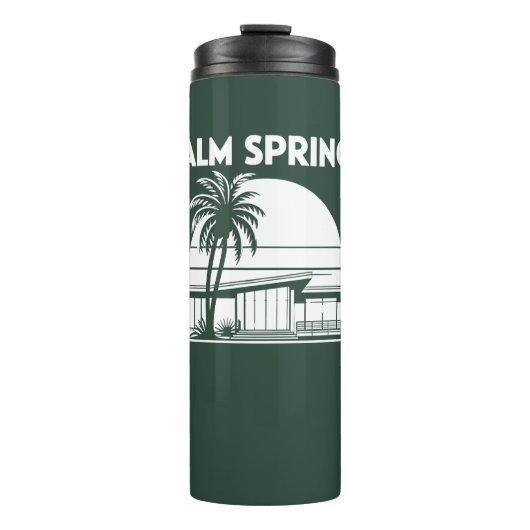 Palm Springs T-Shirt Thermosbeker (Voorkant)