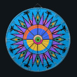 Palm Springs Tiki Torch & Date Palm Dartboard Dartbord<br><div class="desc">Waarom maak je het makkelijk?</div>