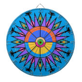 Palm Springs Tiki Torch & Date Palm Dartboard Dartbord (Voorkant)