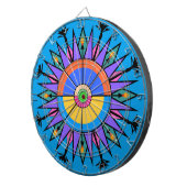 Palm Springs Tiki Torch & Date Palm Dartboard Dartbord (Voorkant Rechts)