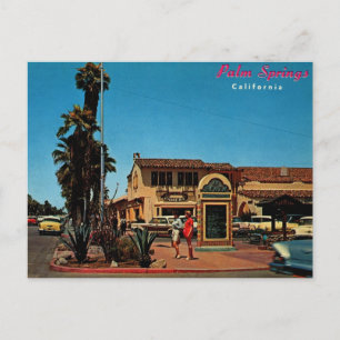 Palm Springs, Vintage van Californië Briefkaart