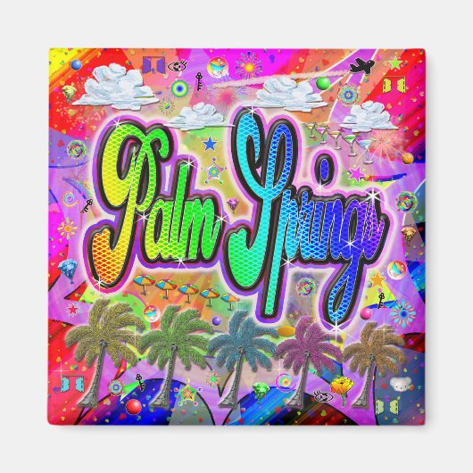 Palm Springs Vista Express Magnet (Voorkant)