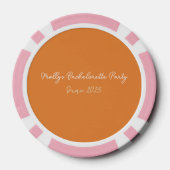 Palm Springs voor de Ring – Retro Bachelorette Poker Chips (Achterkant)