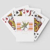 Palm Springs voor de Ring - Retro Bachelorette Pokerkaarten (Achterkant)