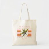 Palm Springs voor de Ring – Retro Bachelorette Tote Bag (Voorkant)