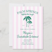 Palm Springs voor de ringen Bachelorette Kaart (Voorkant)