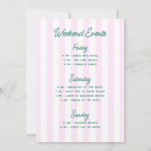 Palm Springs voor de ringen Bachelorette Kaart (Achterkant)