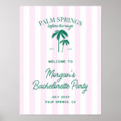 Palm Springs voor de ringen Bachelorette Welkom Poster (Voorkant)