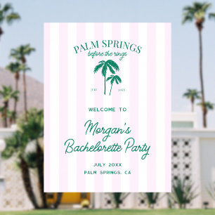 Palm Springs voor de ringen Bachelorette Welkom Poster