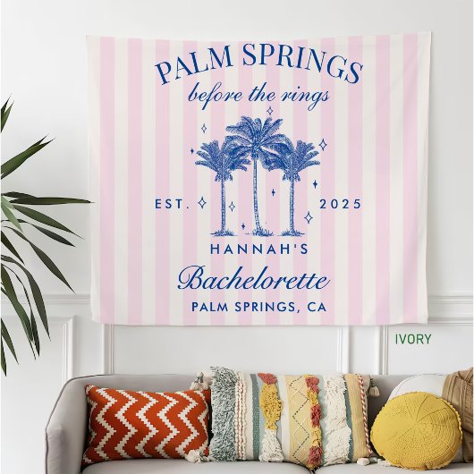 Palm Springs voor de Ringen Blauwe Bachelorette Fleece Deken