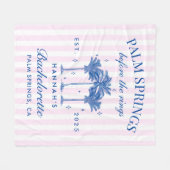 Palm Springs voor de ringen blauwe vrijgezellenfee Fleece Deken (Voorkant (Horizontaal))
