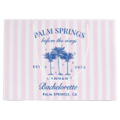 Palm Springs voor de ringen blauwe vrijgezellenfee Groot Cadeauzakje (Voorkant)