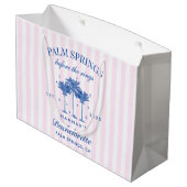 Palm Springs voor de ringen blauwe vrijgezellenfee Groot Cadeauzakje (Achterkant Gekanteld)