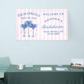 Palm Springs voor de ringen blauwe vrijgezellenfee Spandoek (Beurs)