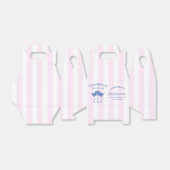 Palm Springs voor de ringen Blue Bachelorette Bedankdoosjes (Uitgevouwen)