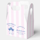 Palm Springs voor de ringen Blue Bachelorette Bedankdoosjes (Geopend)