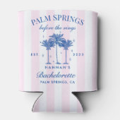 Palm Springs voor de ringen Blue Bachelorette Blikjeskoeler (Achterkant)