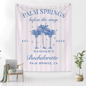 Palm Springs voor de ringen Blue Bachelorette Fleece Deken
