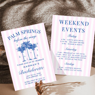 Palm Springs voor de ringen Blue Bachelorette Kaart