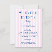 Palm Springs voor de ringen Blue Bachelorette Kaart (Achterkant)