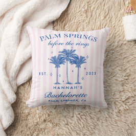 Palm Springs voor de ringen Blue Bachelorette Kussen