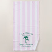 Palm Springs voor de ringen vrijgezellenfeest Strandlaken (Voorkant)