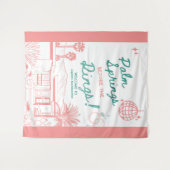 Palm Springs voor de ringen Wandkleed (Voorkant (horizontaal))