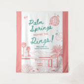 Palm Springs voor de ringen Wandkleed (Voorkant)