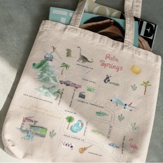 Palm Springs vrijgezellenfeest | Bruidsmeisje Gift Tote Bag