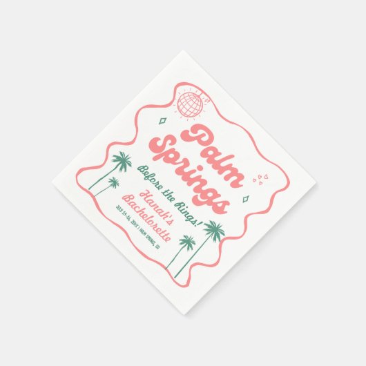 Palm Springs vrijgezellenfeest Servet (Hoek)