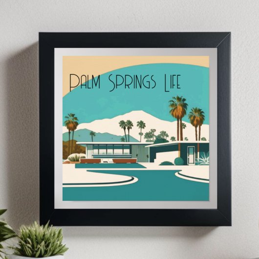  Palm Springs Waterverf Home Poster