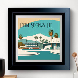 Palm Springs Waterverf Home Poster