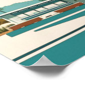  Palm Springs Waterverf Home Poster (Hoek)