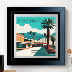  Palm Springs Waterverf Hotel Poster