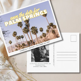 Palm Springs Wedding Save the Date Briefkaart