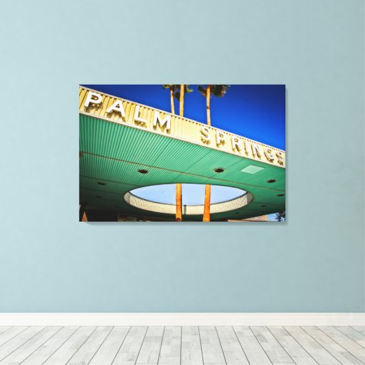 PALM SPRINGS WEEKEND Canvas Art Afdruk (Insitu (Houten vloer))