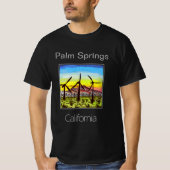 Palm Springs Windmills, Californië T-shirt (Voorkant)