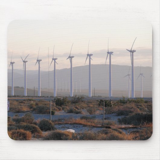 Palm Springs Windmills Mousepad Muismat (Voorkant)