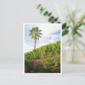 Palm Springs Woestijnbloemen & Palmboom Briefkaart (Staand voorkant)