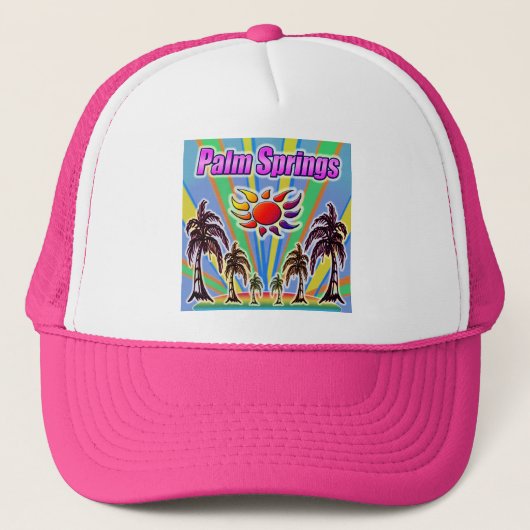 Palm Springs Zomerliefdeshoed Trucker Pet (Voorkant)