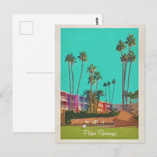  Palm Springs-zomerreis Briefkaart (Voorkant / Achterkant)