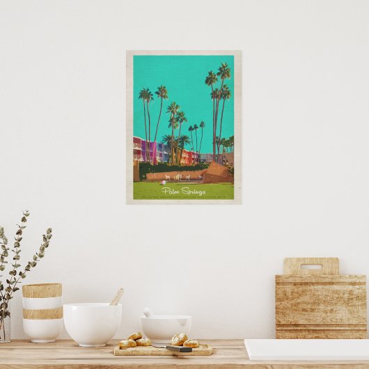  Palm Springs-zomerreis Poster (Keuken)