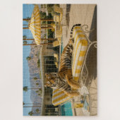 Palm Springs Zwembad Tijger Legpuzzel (Verticaal)