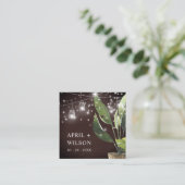 PALM STERRENNACHT MASON JAR WEDDING FAVOR LABELS (Staand voorkant)