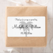 Palm strand bestemming bruiloft water fles labels (Insitu)