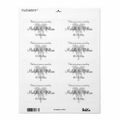 Palm strand bestemming bruiloft water fles labels (Full Sheet)