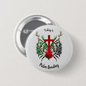 Palm Sunday A Christelijke Heilige Dag Ronde Button 5,7 Cm (Voorkant /achterkant)