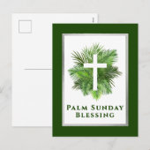 Palm Sunday Blessing Holy Week Feestdagenkaart (Voorkant / Achterkant)
