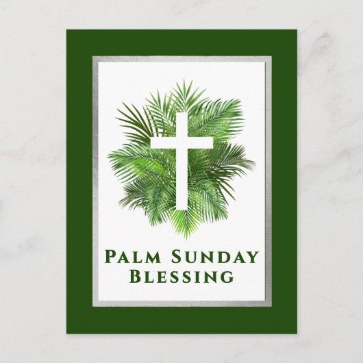 Palm Sunday Blessing Holy Week Feestdagenkaart (Voorkant)