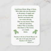 Palm Sunday Blessing Holy Week Prayer Card Plaatskaartje (Achterkant)